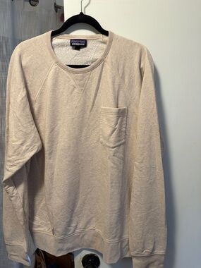 Patagonia Crewneck Sweatshirt in Light Tan